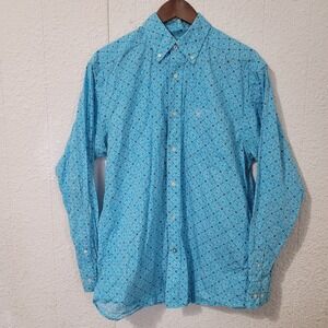 Ariat Button Down Shirt, Mens, Blue,  Longsleeve, Medium